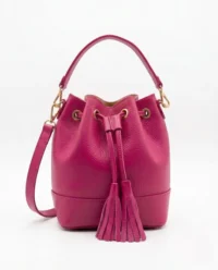 bolso bombonera piel fucsia1