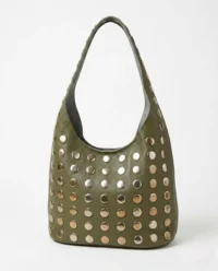 bolso hobo piel tachas verde2