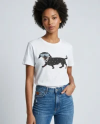 camiseta estampada perro gafas 1