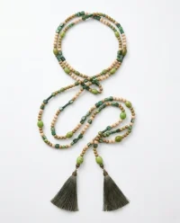 collar multiposicion cuentas verde