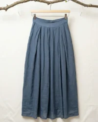 falda midi azul