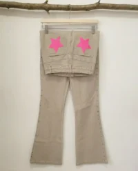 pantalon beige estrellas tachas