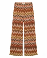 pantalon estampado zigzag