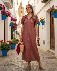 vestido altea Marron